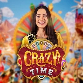 Crazy Time logo by Evolution at Trips CasinoCrazy Time